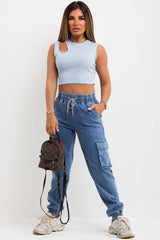 womens cargo jeans 