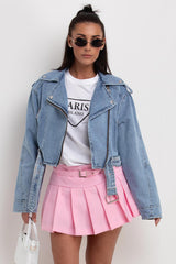 womens zara denim blue jacket uk