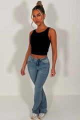 soft touch stretchy boot cut jeans zara womens y2k styledup uk