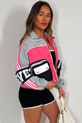 zara womens festival denim jacket styledup 