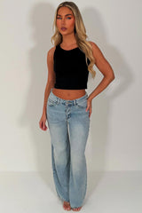 wide leg denim jeans womens 