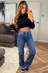 womens baggy wide leg denim jeans styledup