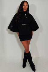 womens rhinestone cape shawl wrap