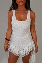 frilly ruffle lace bloomer playsuit dress holiday festival outfit womens styledup