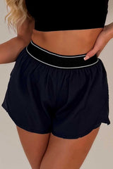 womens gym shorts navy styledup uk 