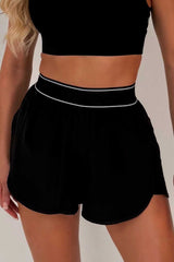 womens gym shorts black styledup uk 