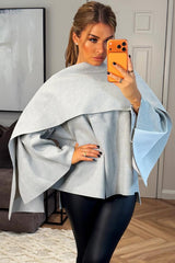cape with scarf zara womens poncho coat 