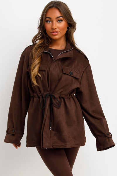 faux suede jacket zara womens uk sale