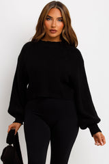 long sleeve knitted jumper womens