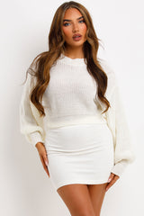 long sleeve knitted jumper womens