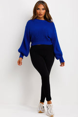 long sleeve knitted jumper womens