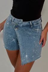 diamante rhinestone skort uk