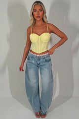 lace trim rhinestone diamante wide leg high waist jeans zara womens uk 