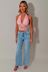 diamante rhinestone wide leg jeans for womens zara uk sale 