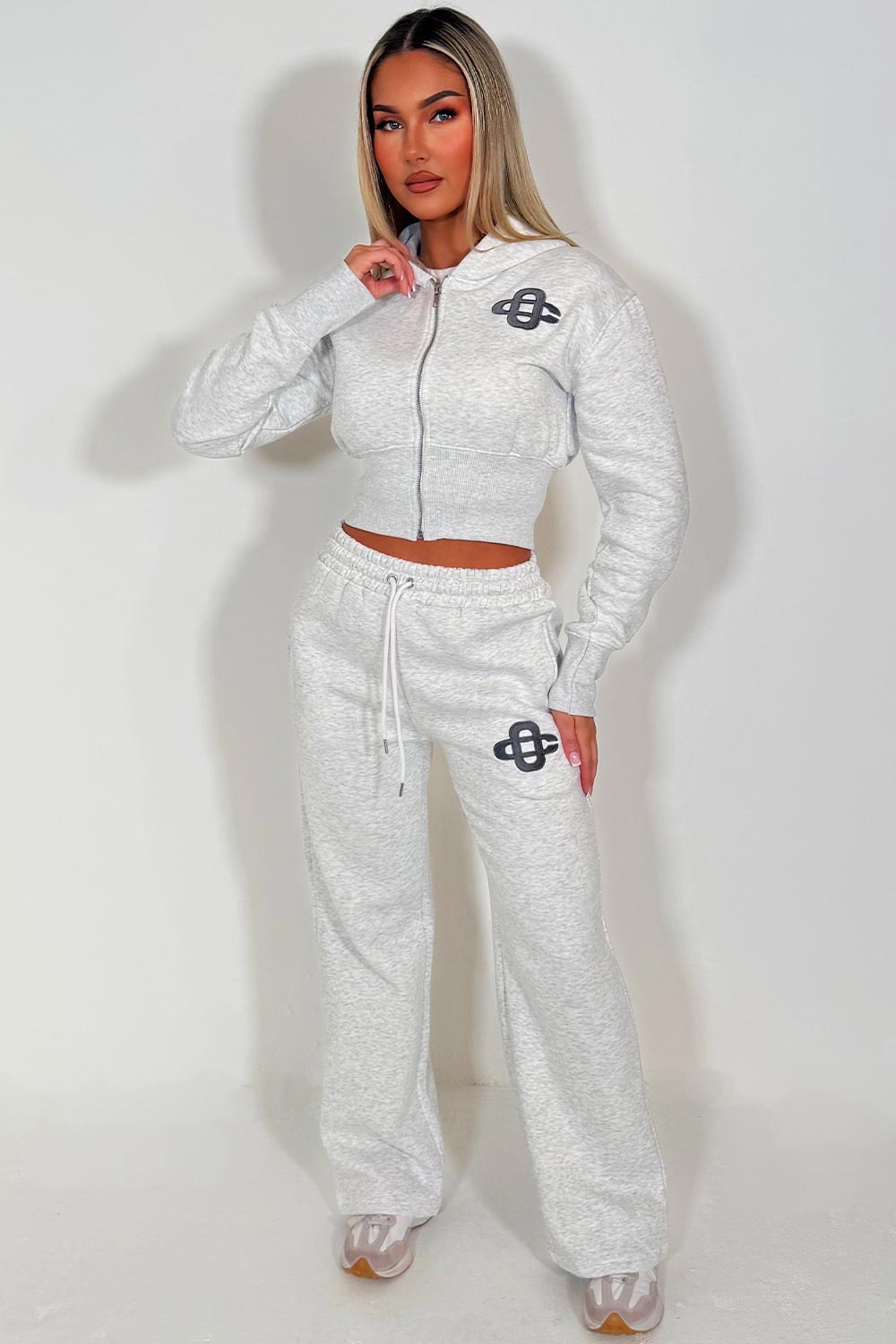 womens joggers and crop corset hoodie everyday tracksuit set styledup fashion