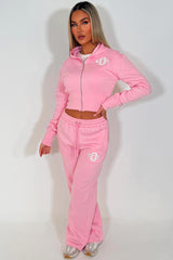 womens joggers and crop corset hoodie everyday tracksuit set styledup fashion