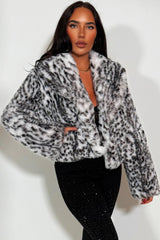 animal print fur jacket womens styledup zara uk 