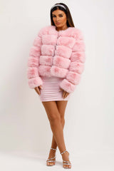 real fur bubble coat uk