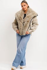 faux fur winter coat for womens