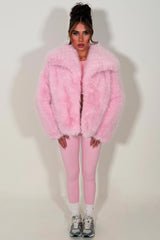 zara womens fur jacket with collar styledup