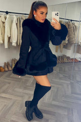black-faux-fur-lined-hooded-belted-jacket-styledup-fashion