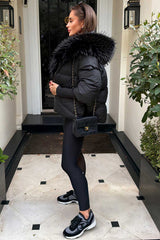 womens winter coats jackets with fur hood styledup uk