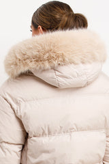 styledup jacket with faux fur hood