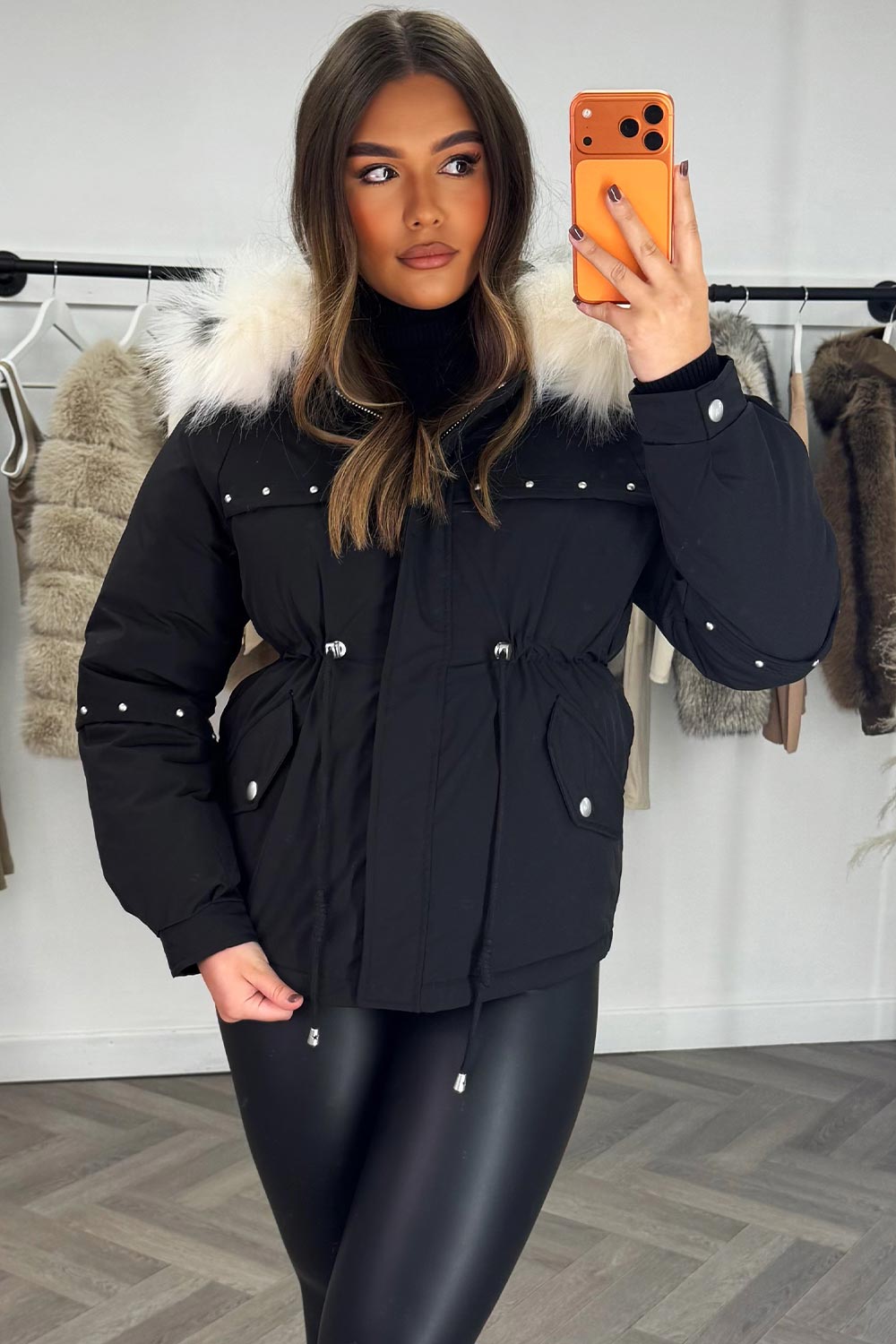 winter jacket with fur hood styledup