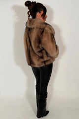 zara womens fur jacket with collars 