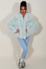 womens zara fur jacket styledup