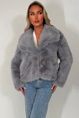 womens faux fur jacket zara uk