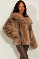 womens zara fur jacket styledup