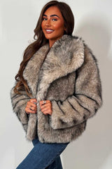 zara womens fur jacket with collars 