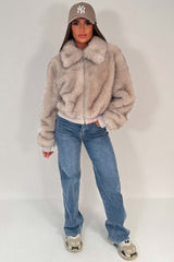 zara womens faux fur jacket styledup uk
