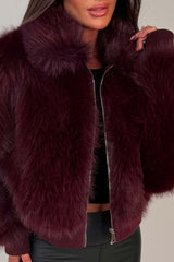 zara faux fur jacket womens uk styledup