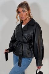 faux leather jacket for womens styledup uk