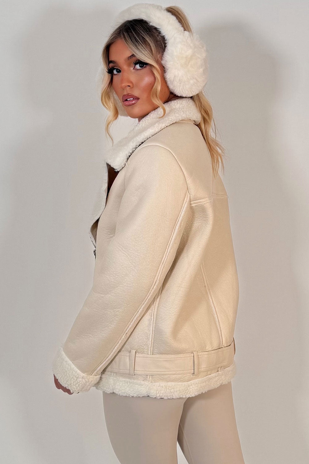 womens aviator jacket for winter uk
