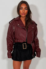 faux leather jacket with lapel collars zara womens uk