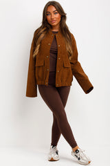 faux suede bomber jacket zara uk