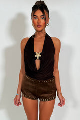 faux suede festival outfit styledup