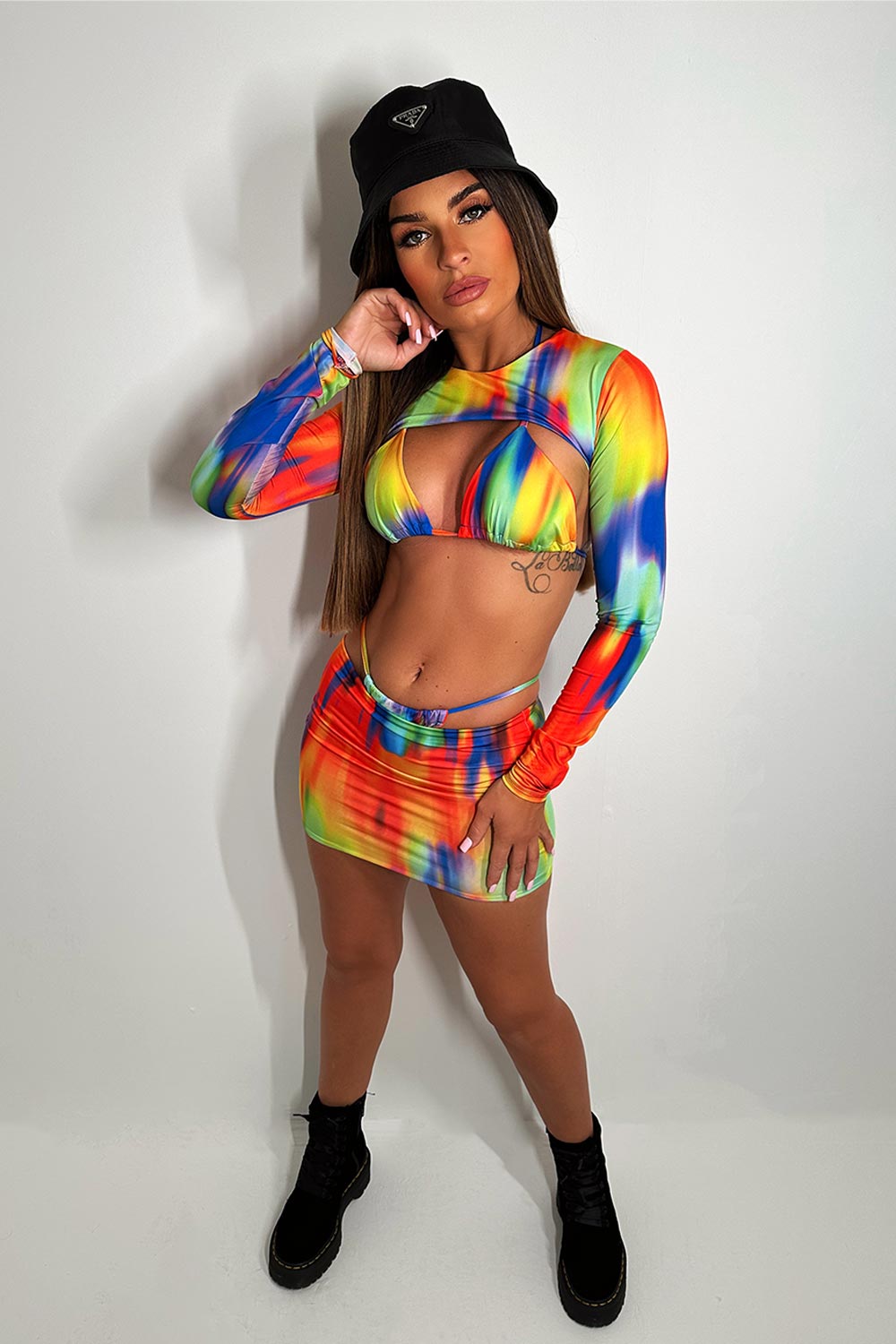 neon bright rave outfits uk