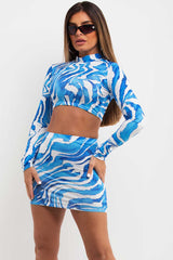mini skirt and top two piece co ord set rave outfit uk