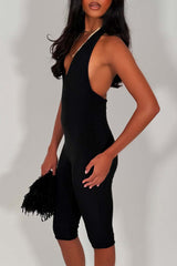 capri jumpsuit halter neck backless festival outfit styledup