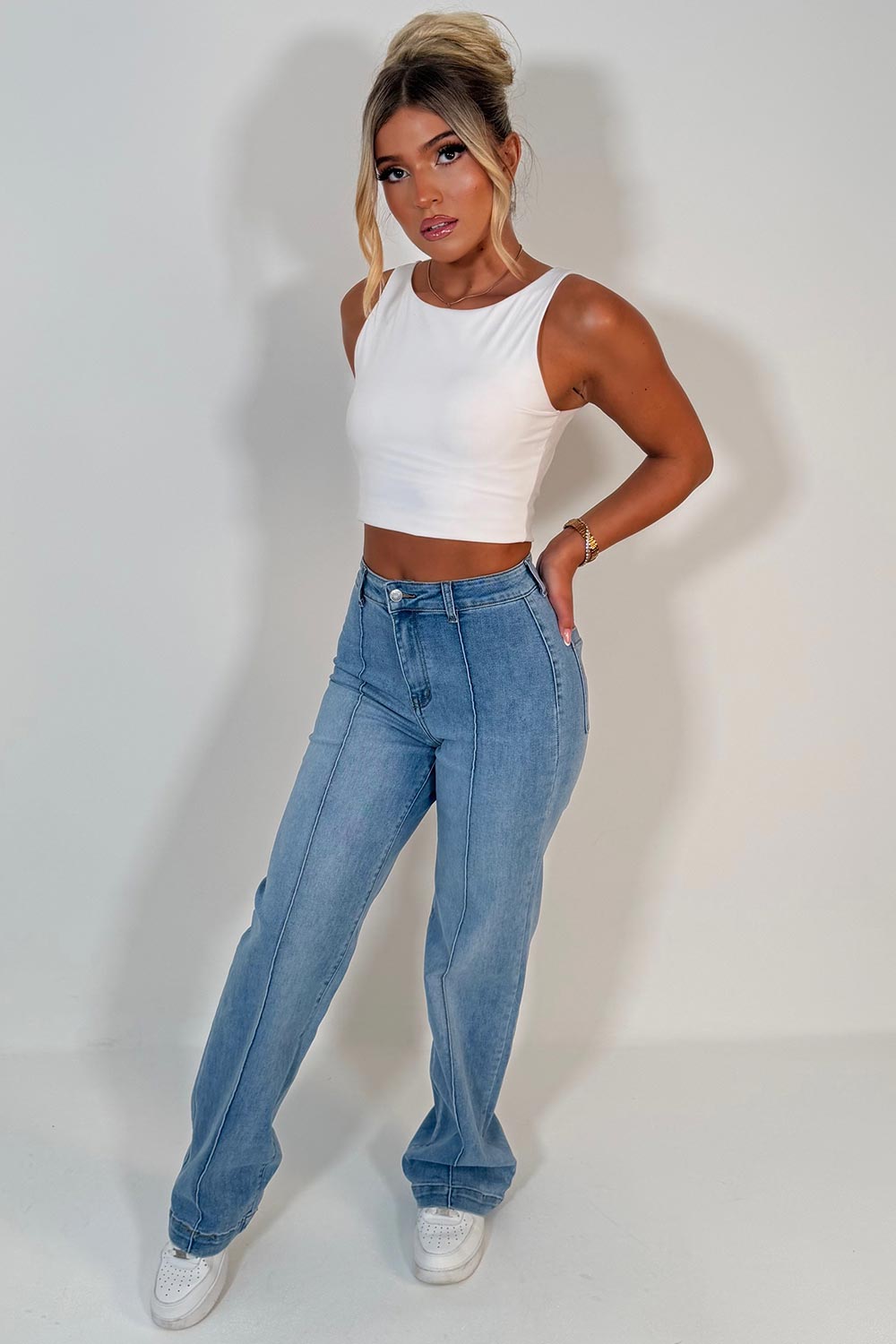 zara womens stretchy denim jeans styledup