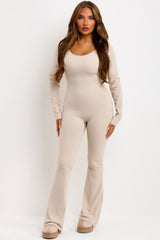 booty lifting long sleeve jumpsuit 