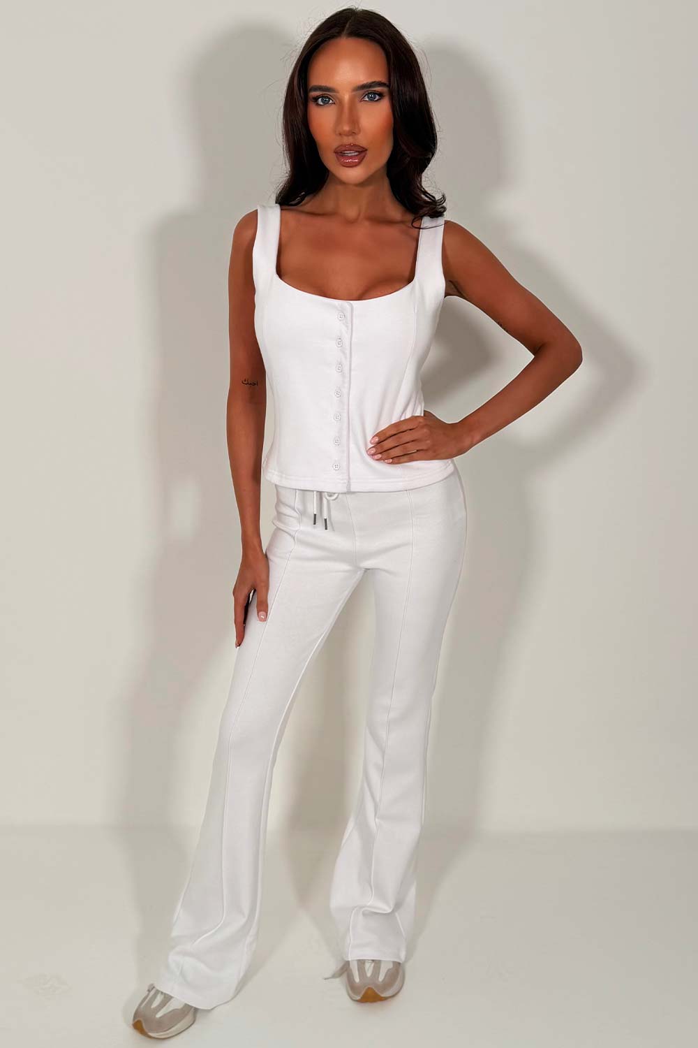 zara womens button up top and trousers co ord set styledup