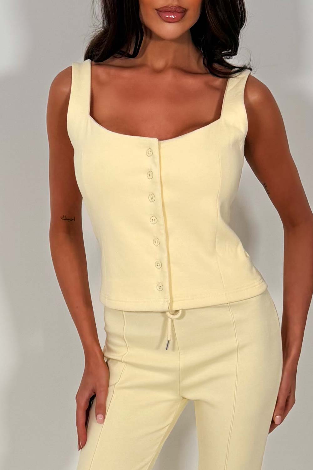 zara womens skinny flare trousers and top co ord set styledup whitefox uk