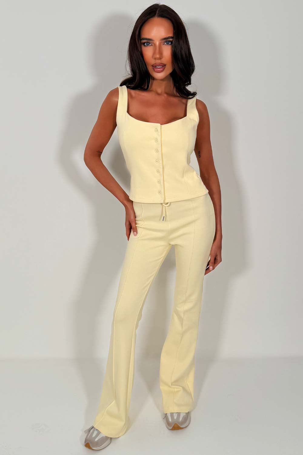 zara womens button up top and trousers co ord set styledup