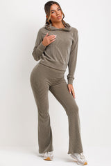 ribbed co ord set loungewear 