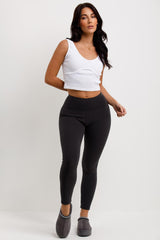 suede high waisted leggings